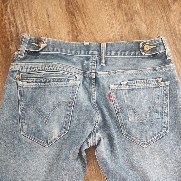 LEVIS Denim Skinny 511 2 Horse Brand 9 Pocket Jeans Mens 32 X 30 - Picture 5 of 8